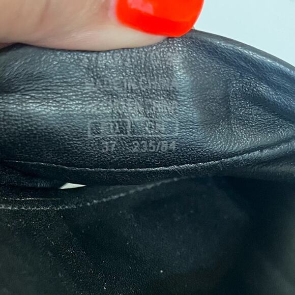 Mango MNG Y2K Open Toe Block Heel Womens Sandals Size 37 US 7 Black Square Toe - Picture 10 of 11